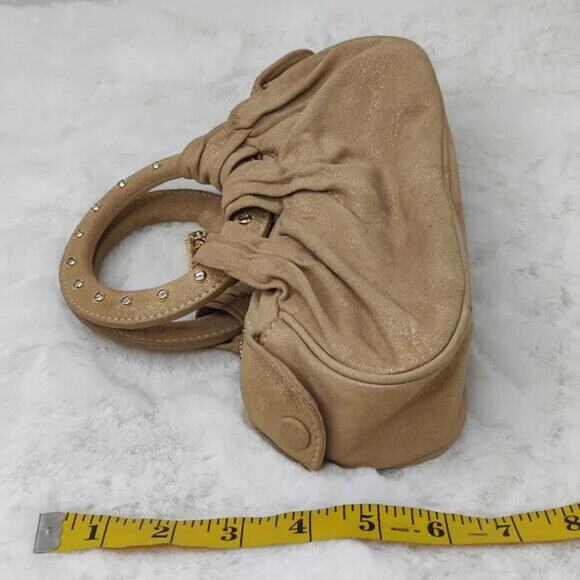 vintage Y2k Babeed Tan Rhinestone Mini bag - Picture 3 of 9